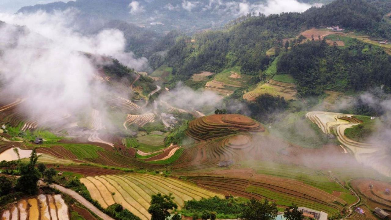 Dong Suoi H'Mong Homestay & Bungalow - Trek & Vegetarian Food Mu Cang Chai المظهر الخارجي الصورة