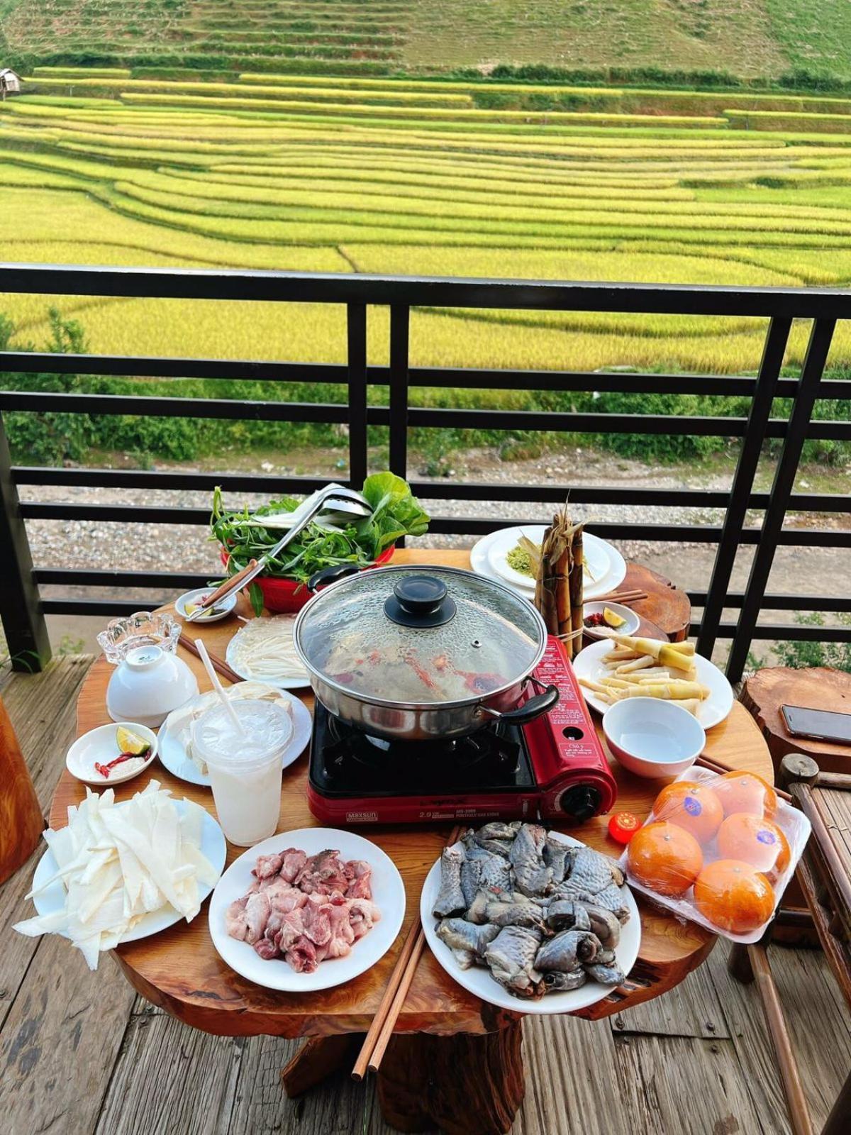 Dong Suoi H'Mong Homestay & Bungalow - Trek & Vegetarian Food Mu Cang Chai المظهر الخارجي الصورة