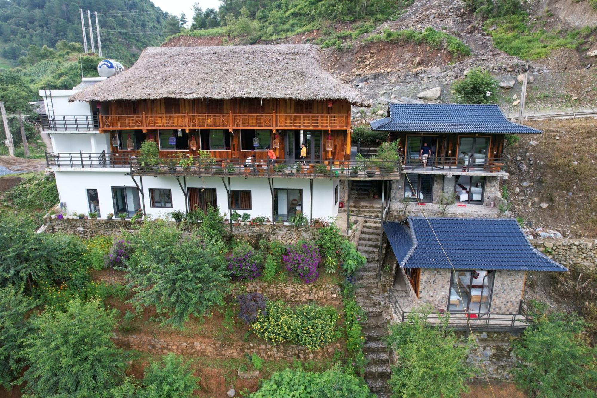 Dong Suoi H'Mong Homestay & Bungalow - Trek & Vegetarian Food Mu Cang Chai المظهر الخارجي الصورة