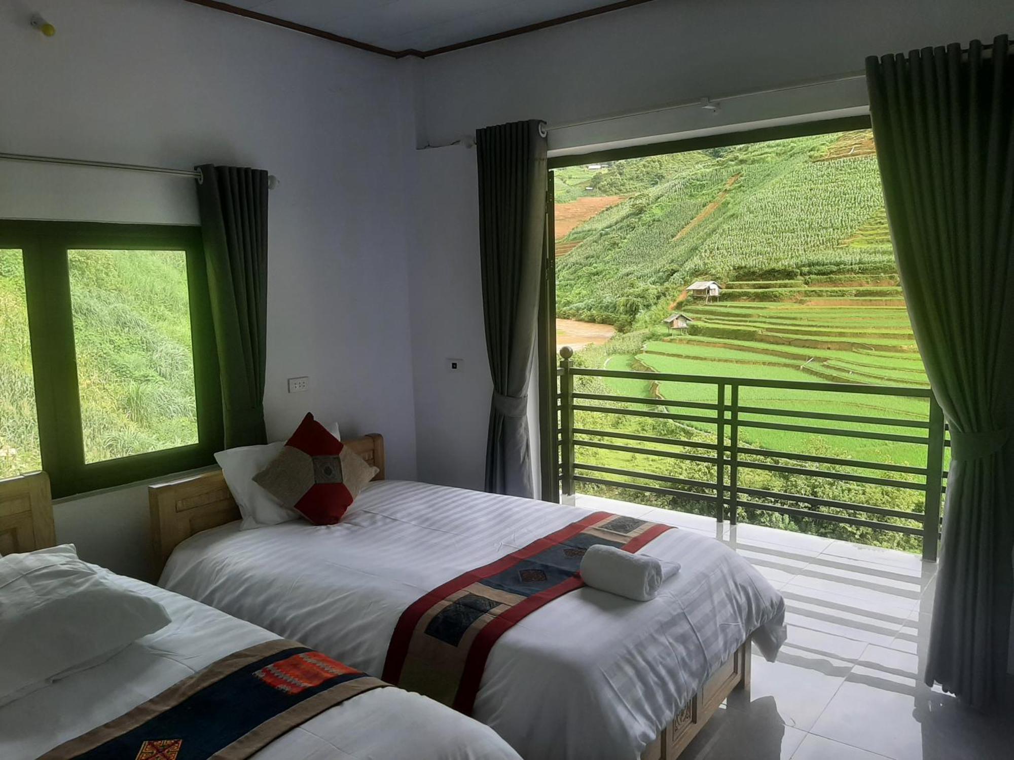 Dong Suoi H'Mong Homestay & Bungalow - Trek & Vegetarian Food Mu Cang Chai المظهر الخارجي الصورة