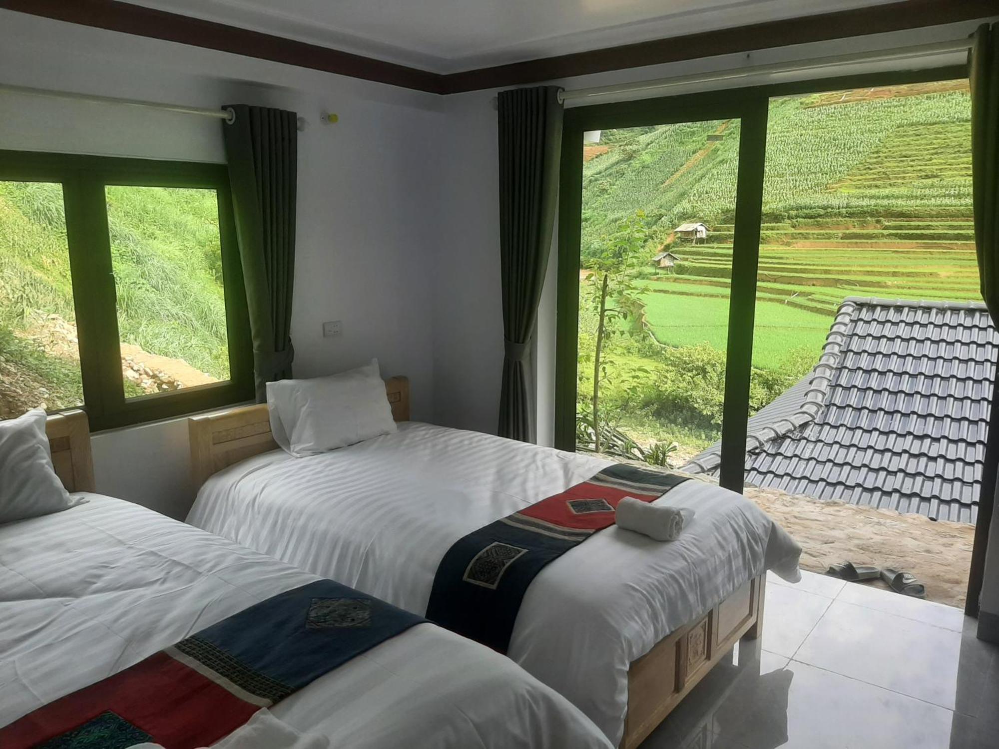 Dong Suoi H'Mong Homestay & Bungalow - Trek & Vegetarian Food Mu Cang Chai المظهر الخارجي الصورة